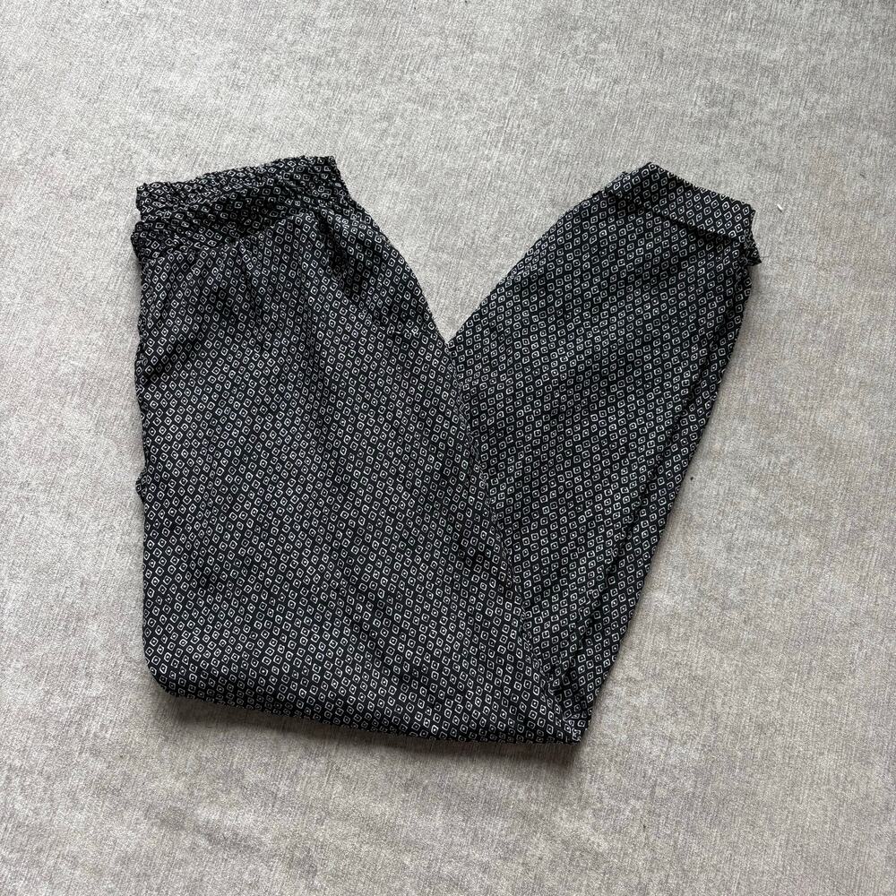 Black and White Pattern Trousers